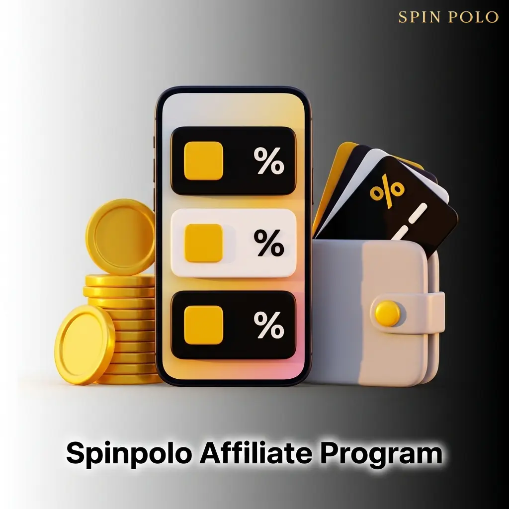 Spinpolo affiliate program dashboard showing revenue share, tracking tools, and commission reporting for partners