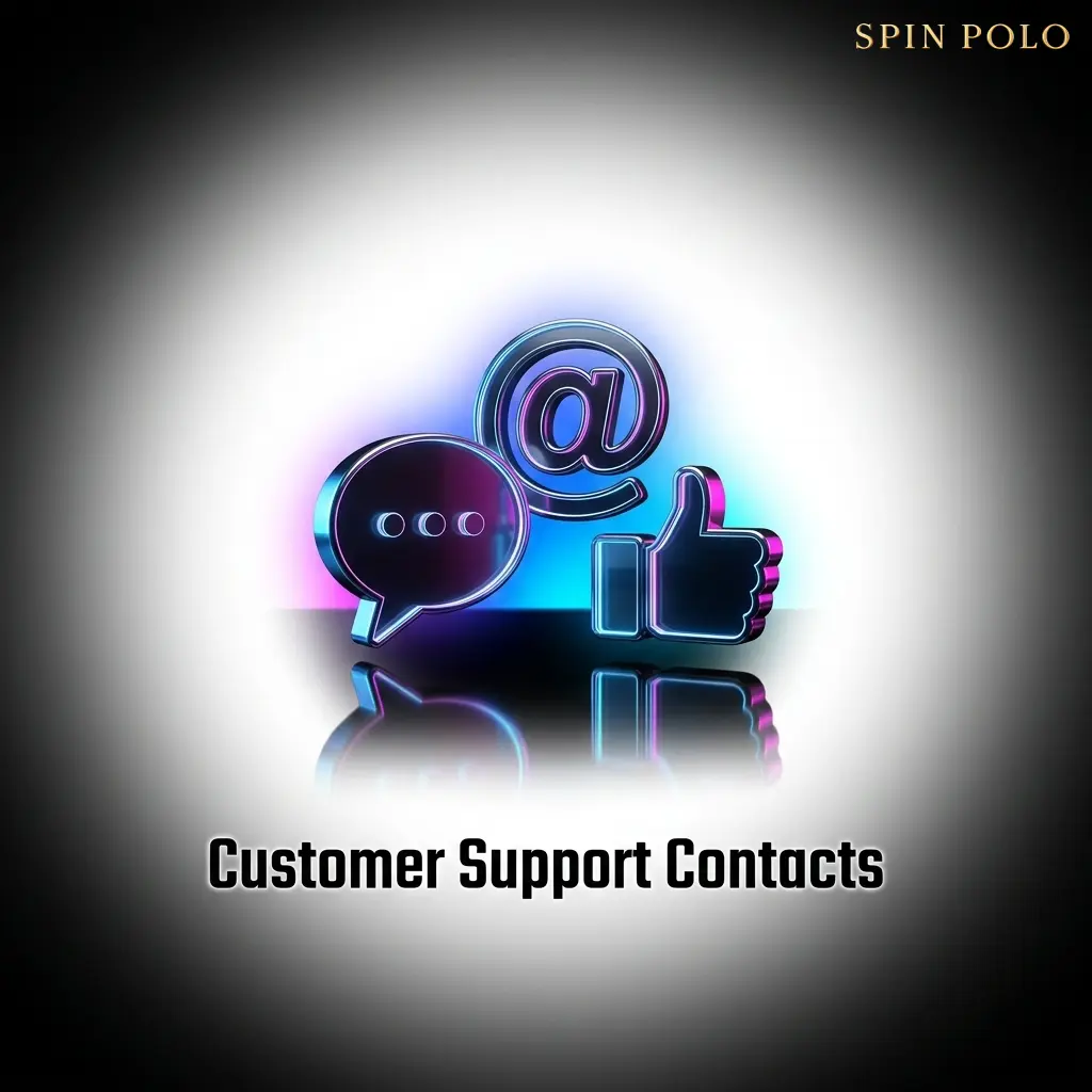 Spinpolo casino customer support contacts showing live chat, email, and FAQ help centre options for Australian players