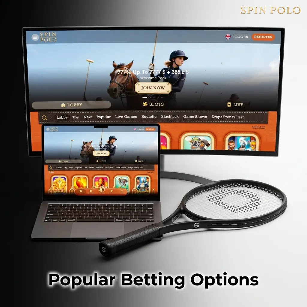 Spinpolo betting options including live, prematch, multi bets, and outright wagering for Australian sports punters