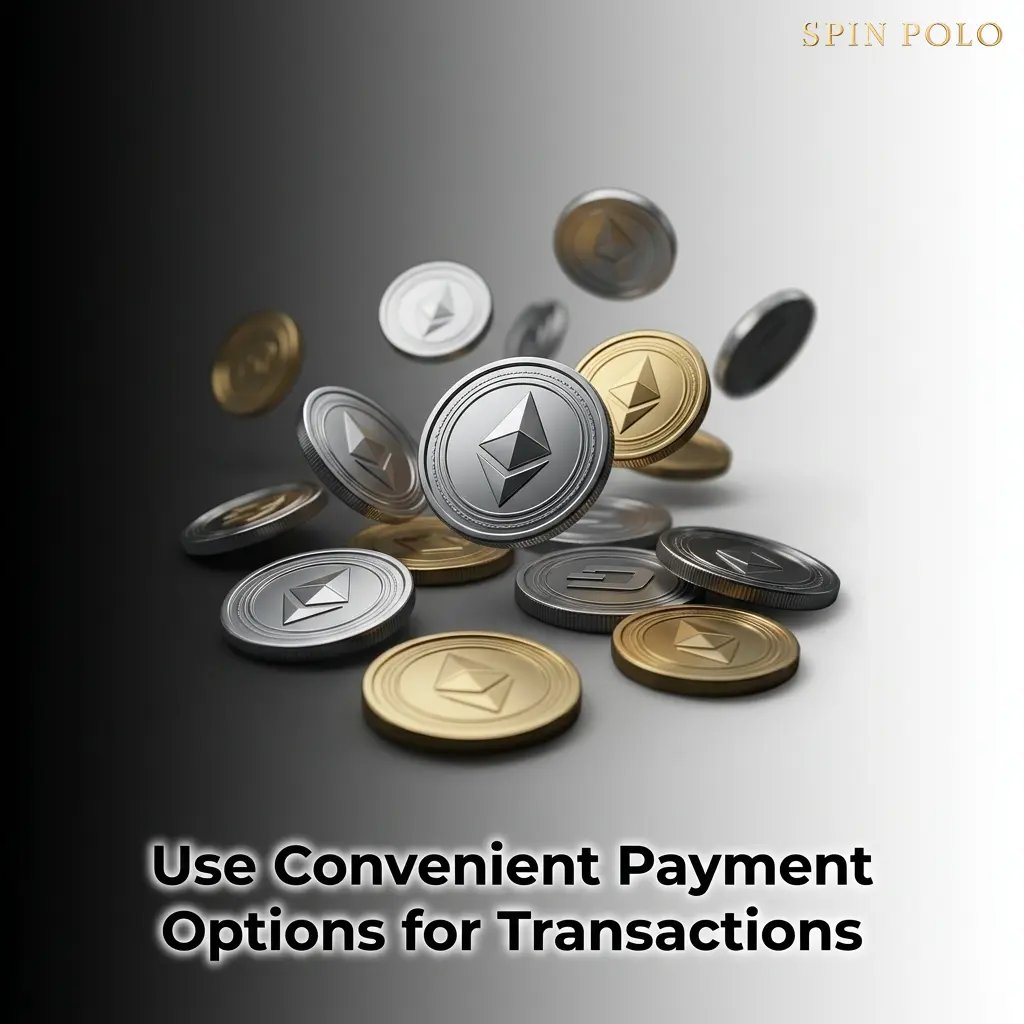 Spinpolo payment options table showing deposit and withdrawal minimums for cards, e-wallets, and crypto methods